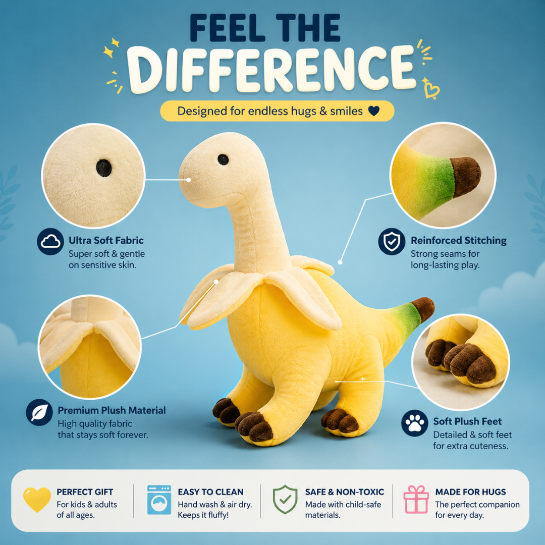 Dino Banana Plush | The Cutest Viral Plush Toy